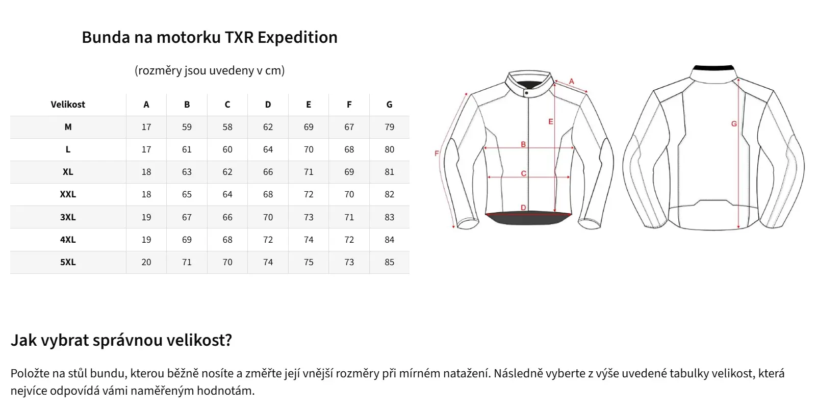 TXR Bunda na motorku Expedition černo-šedo-modro-červená XXL
